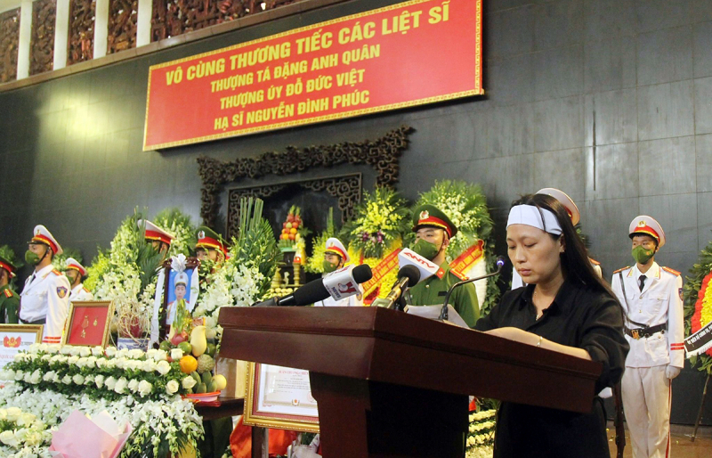 Tổ chức trọng thể Lễ tang 3 liệt sỹ Công an hy sinh khi chữa cháy -0