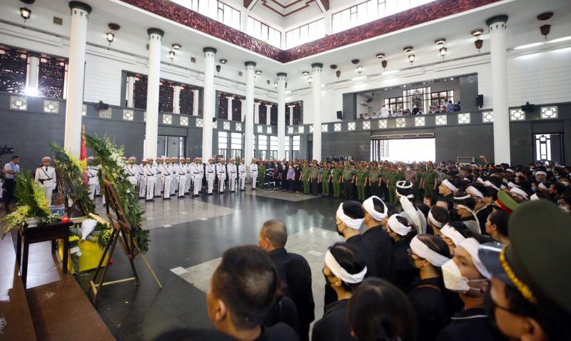 Tổ chức trọng thể Lễ tang 3 liệt sỹ Công an hy sinh khi chữa cháy -1