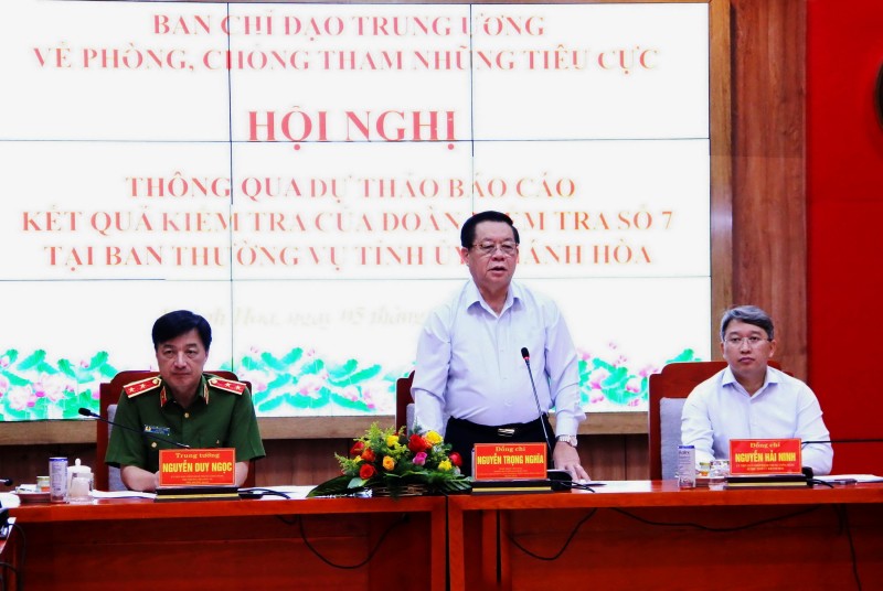 Công bố dự thảo kết quả kiểm tra phòng, chống tham nhũng tại tỉnh Khánh Hòa -0