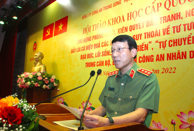 Khai mạc hội thảo khoa học quốc gia về xây dựng, chỉnh đốn Đảng trong CAND -0
