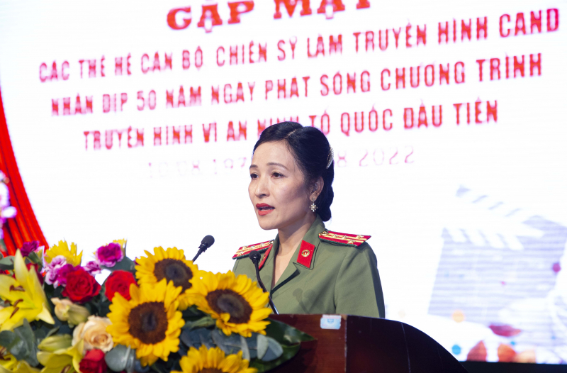 Gặp mặt các thế hệ cán bộ chiến sĩ, phóng viên, biên tập viên nhân Ngày Truyền thống Truyền hình CAND -0