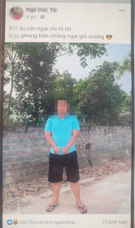 Phạt 30 triệu đồng 2 đối tượng tàng trữ, đưa hình ảnh đeo còng số 8 lên facebook  -0