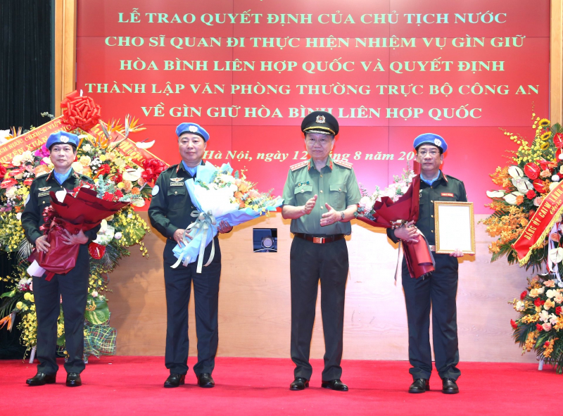 Công bố Quyết định thành lập Văn phòng Thường trực Bộ Công an về gìn giữ hòa bình Liên hợp quốc. -0