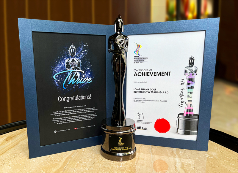 Golf Long Thành năm thứ 2 liên tiếp được vinh danh “Nơi làm việc tốt nhất châu Á 2022” -0