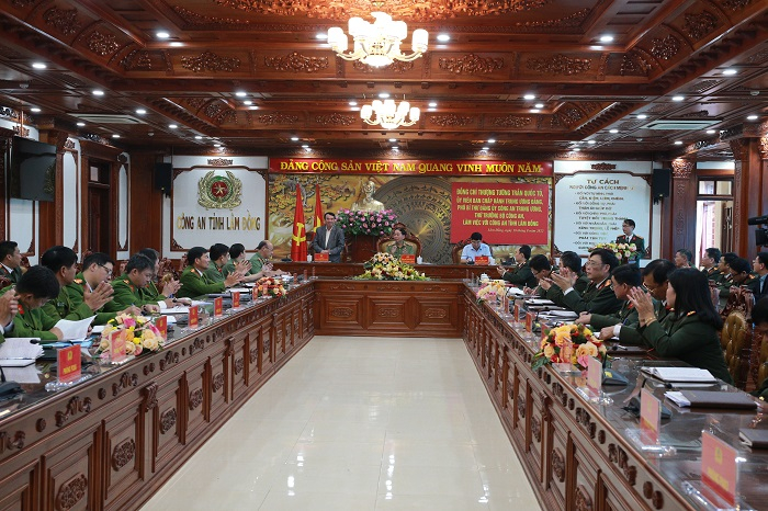 Thứ trưởng Trần Quốc Tỏ làm việc với Công an tỉnh Lâm Đồng -0