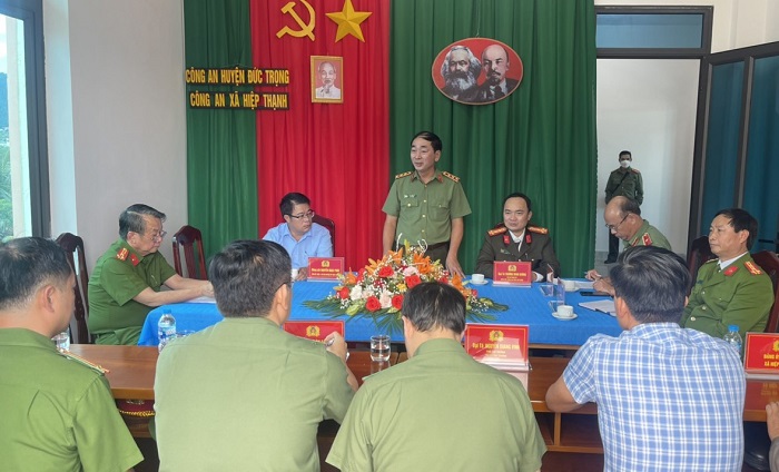 Thứ trưởng Trần Quốc Tỏ làm việc với Công an tỉnh Lâm Đồng -0