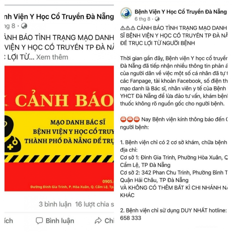 Đà Nẵng: Cảnh báo mạo danh bác sĩ, nhân viên y tế để tư vấn bán thuốc giả cho người bệnh -0