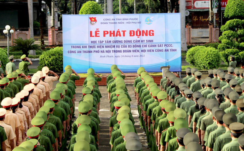 Học tập gương anh dũng hy sinh của 3 liệt sĩ Cảnh sát PCCC -0