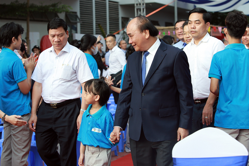 Chủ tịch nước Nguyễn Xuân Phúc dự Ngày hội tới trường Hope School -1