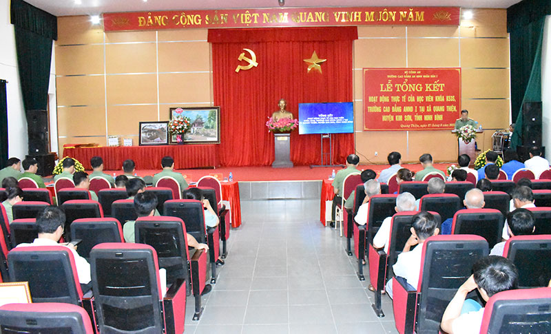 Trường Cao đẳng ANND I tổ chức Lễ tổng kết hoạt động thực tế cho học viên khóa K53S -0