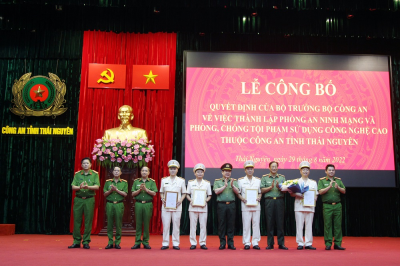 Thành lập Phòng An ninh mạng và phòng, chống tội phạm sử dụng công nghệ cao Công an tỉnh Thái Nguyên -0