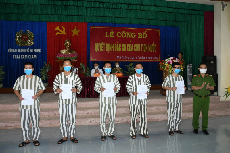 29 phạm nhân tại Hải Phòng được đặc xá nhân dịp Quốc khánh 2-9 -0