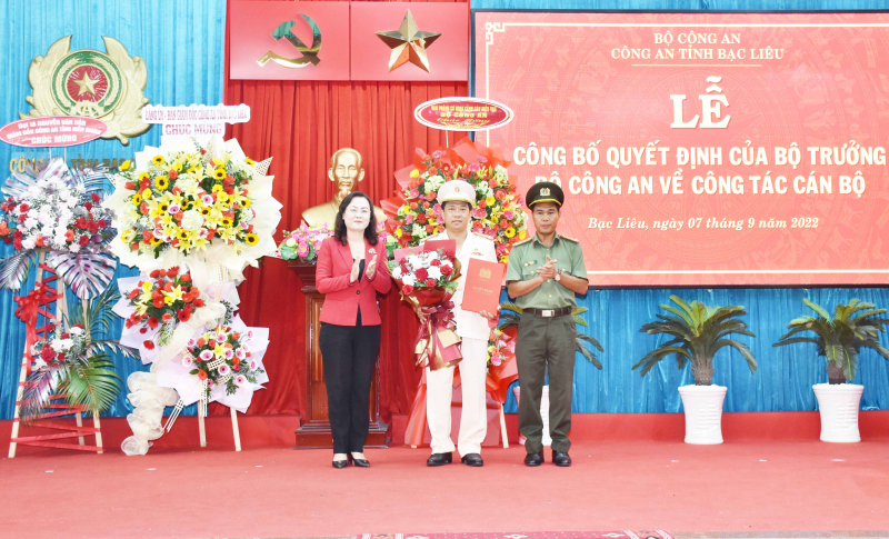 Công an tỉnh Bạc Liêu có tân Phó Giám đốc  -0