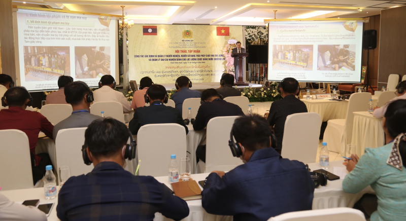 Việt Nam - Lào chia sẻ kinh nghiệm quản lý người nghiện, người sử dụng trái phép chất ma túy  -0