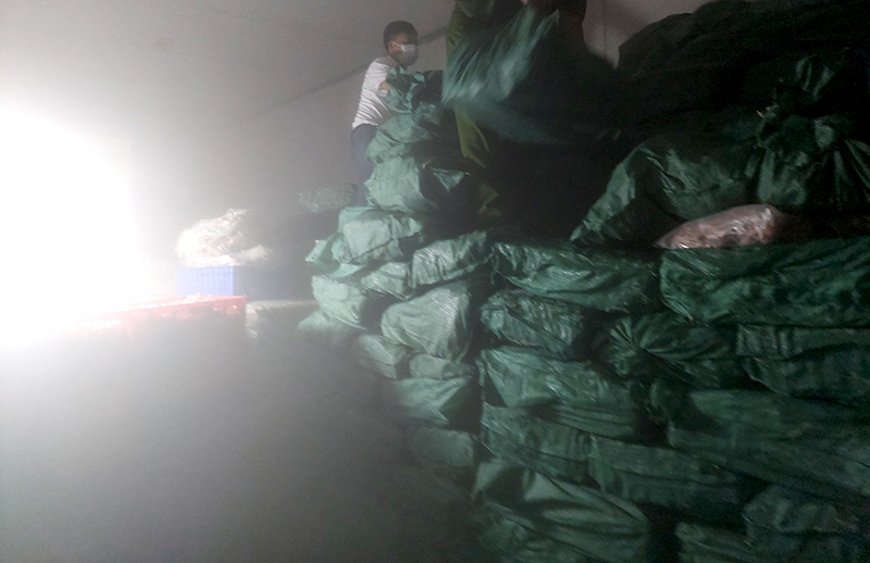 Hà Nội: Phát hiện hàng tấn chân gà đông lạnh không rõ nguồn gốc -0