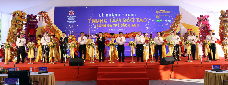Hanoi Fc khánh thành Trung tâm đào tạo bóng đá trẻ tại tỉnh Bắc Giang -0