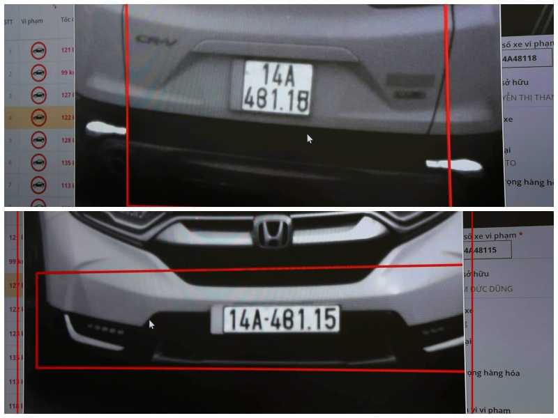 Đội hình xe che biển trên cao tốc đã bị xử phạt -0