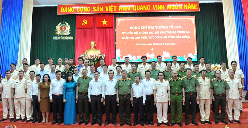 Bộ trưởng Tô Lâm biểu dương những kết quả nổi bật của Công an Đắk Nông -0