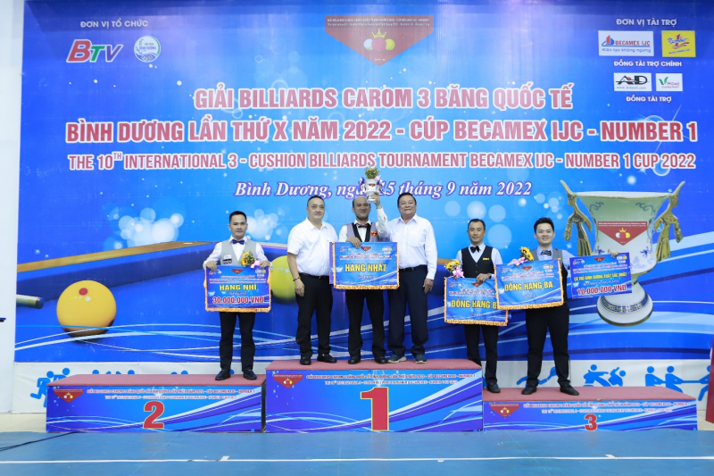 Number 1 cùng giải billiards carom 3 băng quốc tế bình dương lần thứ X chính thức tìm ra nhà vô địch -0