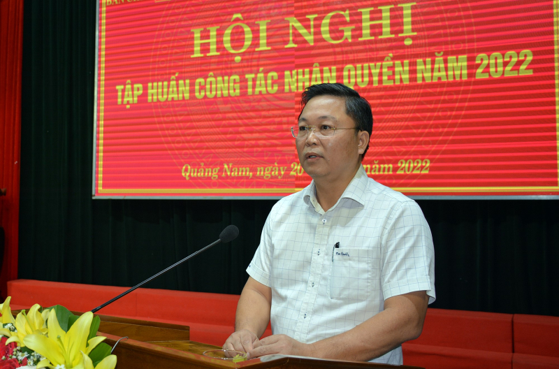 Quảng Nam tập huấn công tác nhân quyền năm 2022 -0