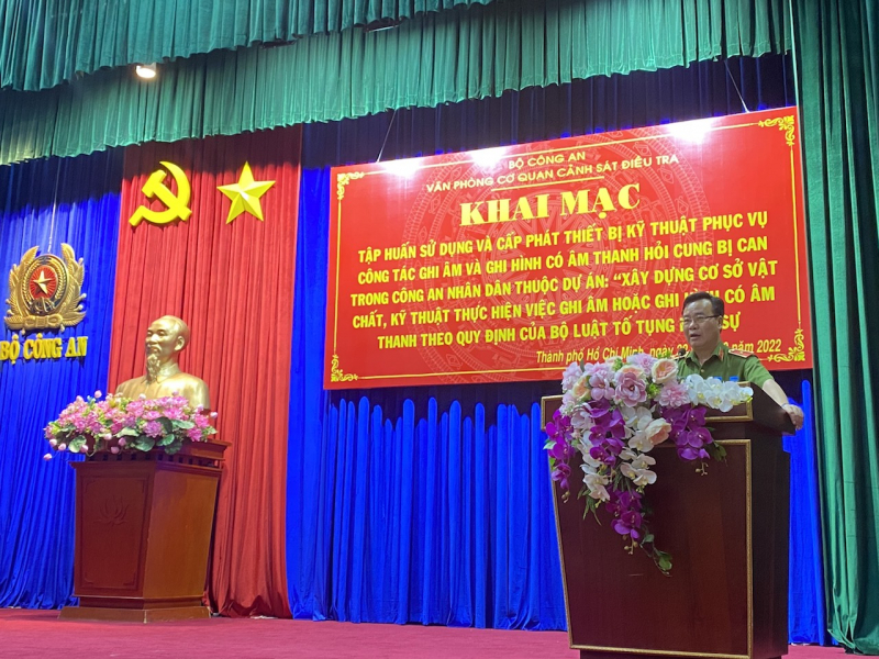 Bộ Công an tập huấn sử dụng thiết bị phục vụ ghi âm, ghi hình trong hỏi cung bị can -0