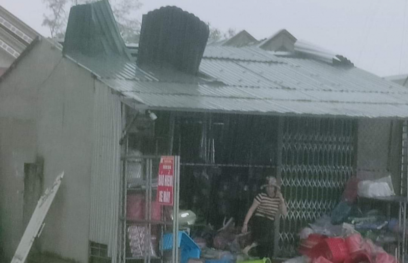 Những hình ảnh đầu tiên về thiệt hại do bão số 4 tại Quảng Trị -1