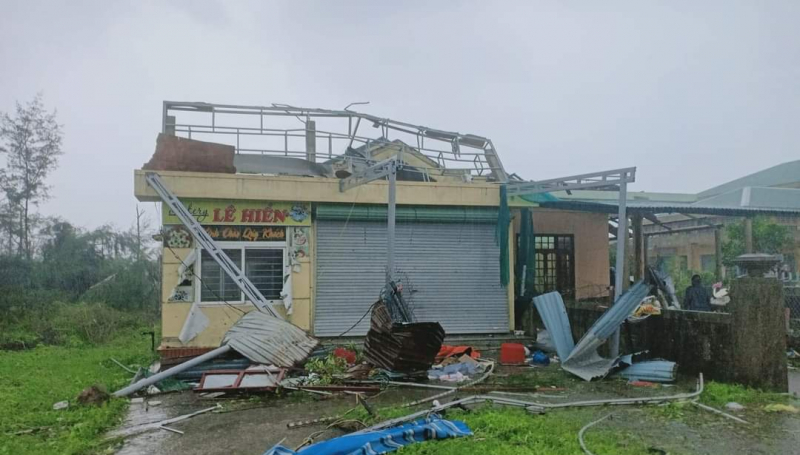 Những hình ảnh đầu tiên về thiệt hại do bão số 4 tại Quảng Trị -4