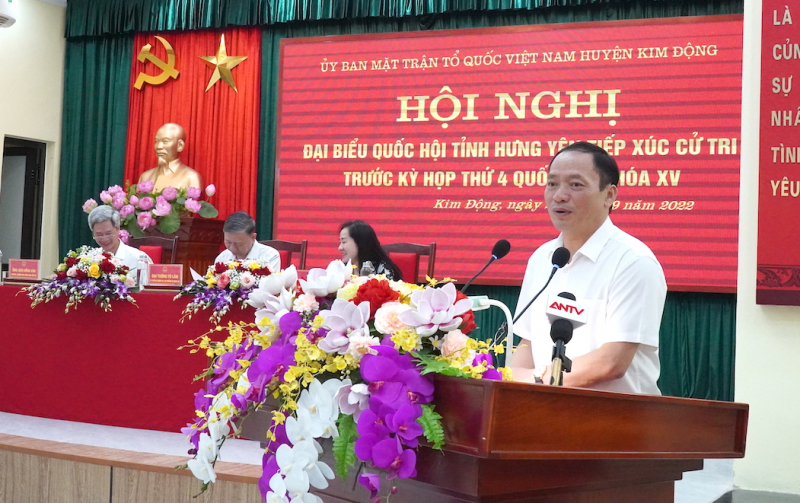Bộ trưởng Tô Lâm tiếp xúc cử tri huyện Kim Động -0