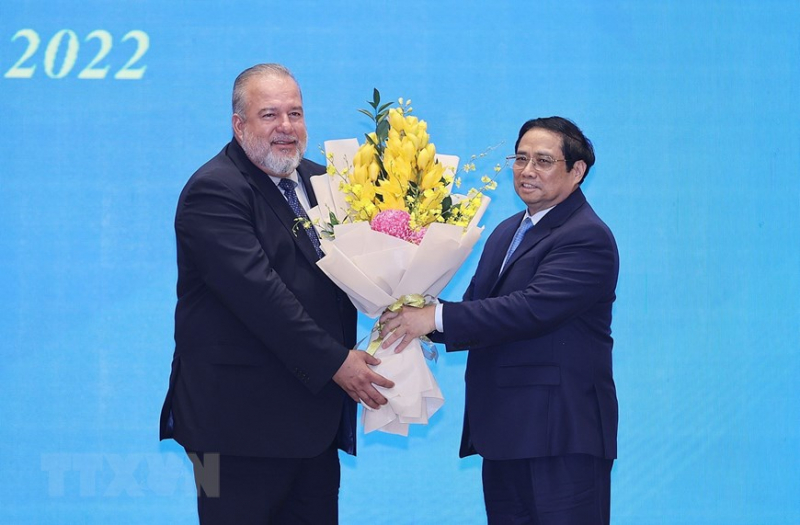 Thủ tướng Cuba Manuel Marrero Cruz đón nhận Huân chương Hồ Chí Minh -0