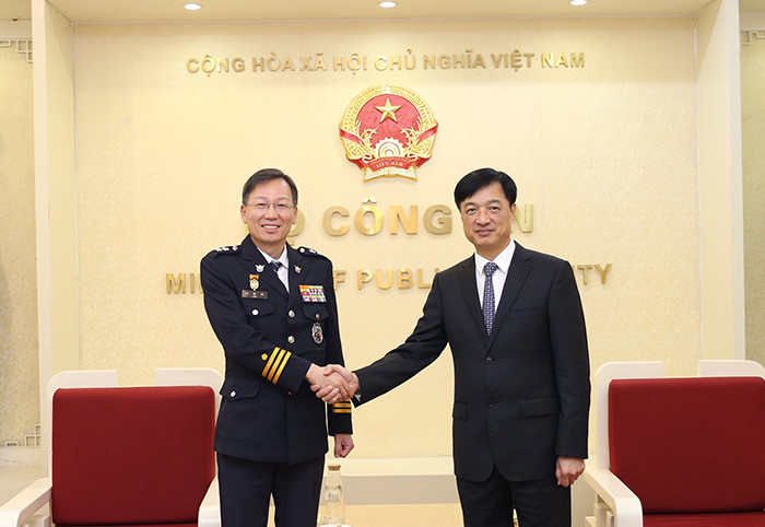 Tăng cường hợp tác nâng cao năng lực cán bộ với Cơ quan Cảnh sát Quốc gia Hàn Quốc -0