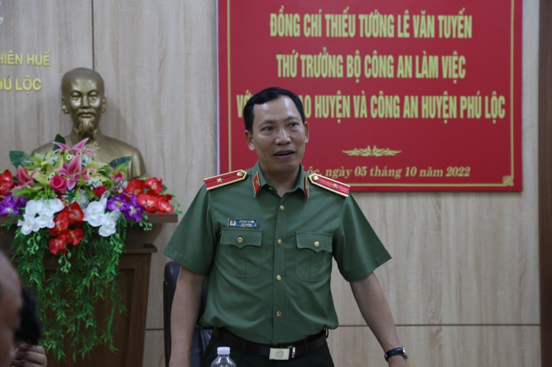 Thứ trưởng Bộ Công an Lê Văn Tuyến: Công an tỉnh Thừa Thiên-Huế tiếp tục đảm bảo tốt tình hình ANTT trên địa bàn -0