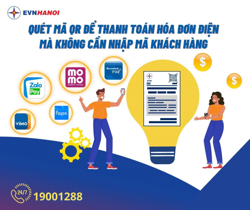 Dịch vụ điện của EVNHANOI được số hóa trên các nền tảng -0