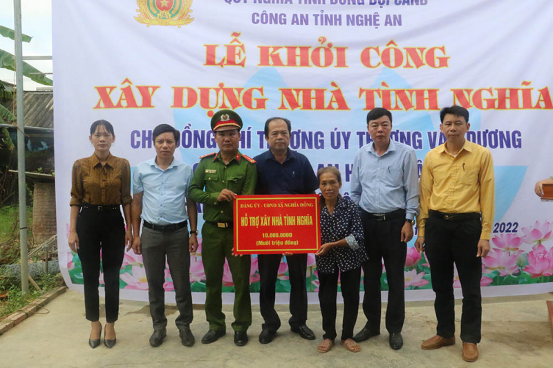 Khởi công xây dựng Nhà tình nghĩa cho cán bộ Công an có hoàn cảnh khó khăn -0