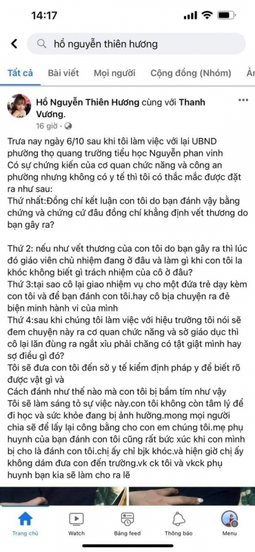 Sở GD&ĐT Đà Nẵng: Đề nghị tạm thời không để giáo viên chủ nhiệm đứng lớp vụ học sinh lớp 1 bị đánh -1