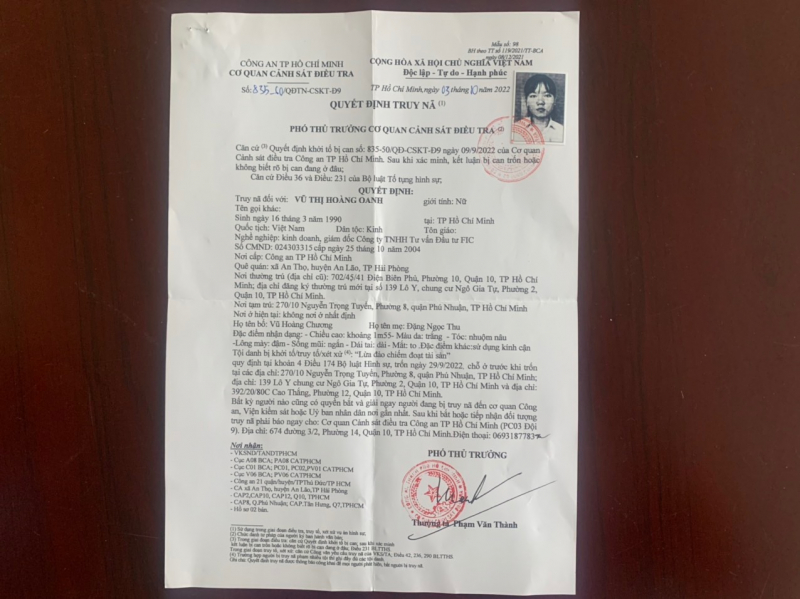 Truy nã nữ giám đốc lập công ty “ma” lừa đảo chiếm đoạt trên 7 tỷ đồng -0