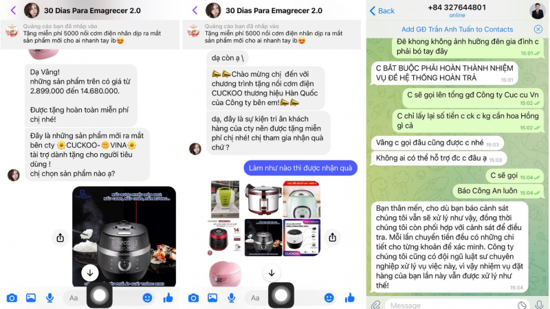 Cảnh giác thủ đoạn lừa đảo bằng hình thức tặng nồi cơm điện -0