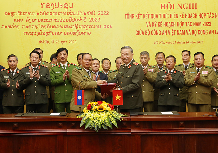 Lực lượng Công an Việt Nam- Lào thắt chặt hơn nữa quan hệ hợp tác -0