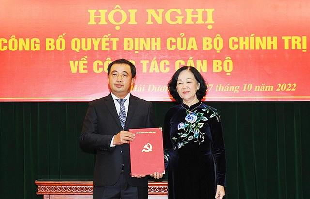 Phó Chủ nhiệm Ủy ban Kiểm tra Trung ương Trần Đức Thắng giữ chức Bí thư Tỉnh uỷ Hải Dương -0