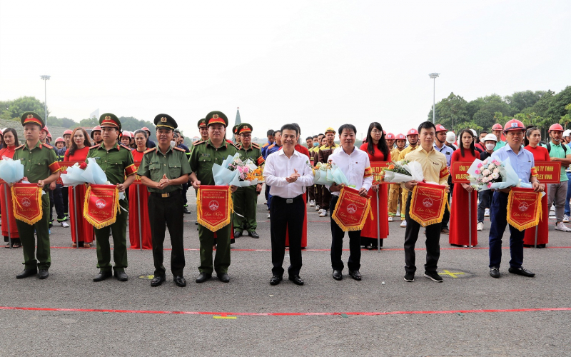 Hội thao nghiệp vụ chữa cháy và cứu nạn, cứu hộ tỉnh Vĩnh Phúc -0