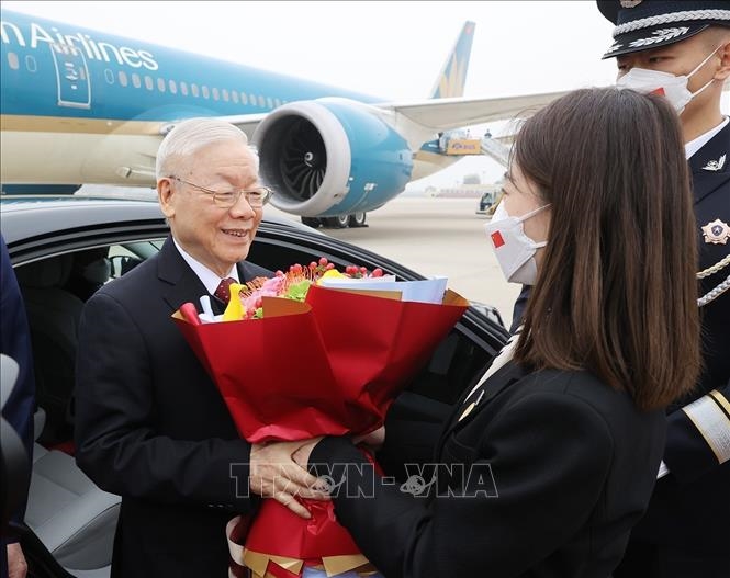 Tổng Bí thư Nguyễn Phú Trọng đã đến Bắc Kinh, bắt đầu thăm chính thức CHND Trung Hoa -0