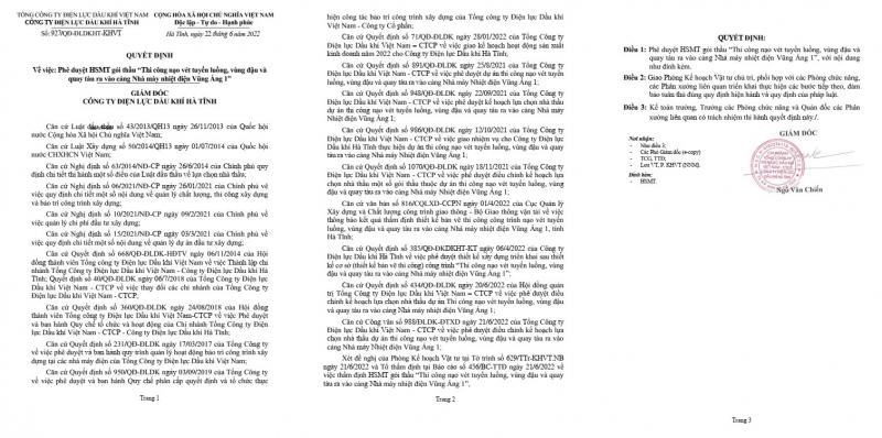 Cảng vụ Hàng hải Hà Tĩnh lên tiếng về vụ “Bất thường quy định mời thầu tại Nhà máy Nhiệt điện Vũng Áng 1” -0