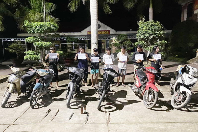 Kịp thời ngăn chặn 2 nhóm thanh, thiếu niên dùng hung khí giải quyết mâu thuẫn -0