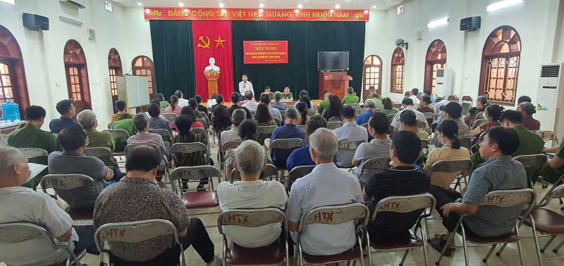 Chuyển hoá địa bàn từ mô hình “Giao ban công tác an ninh định kỳ tại các tổ dân phố, khu dân cư” -0