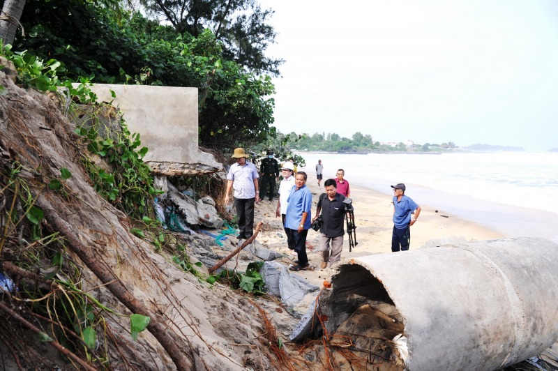  Triều cường xâm thực gây thiệt hại nhiều vùng ven biển Tuy An -0
