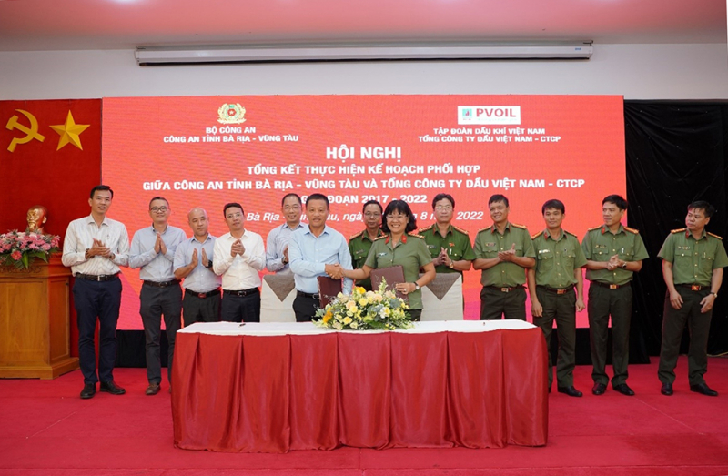 Tổng kết công tác phối hợp giữa PVOIL và Công an tỉnh Bà Rịa - Vũng Tàu -0