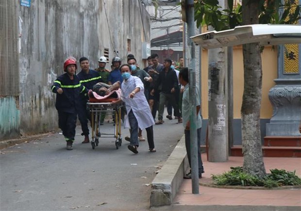 Bắc Ninh: Sập giàn giáo, 2 người thương vong -1