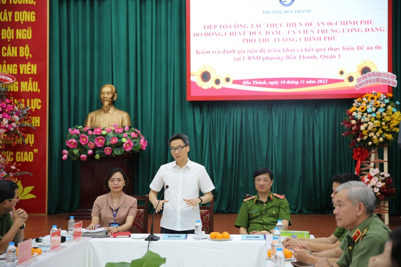 Đoàn Công tác Chính phủ làm việc với TP Hồ Chí Minh về tình hình triển khai Đề án 06 -0