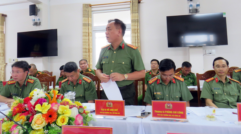 Thứ trưởng Lê Văn Tuyến làm việc tại Công an tỉnh Quảng Nam -0