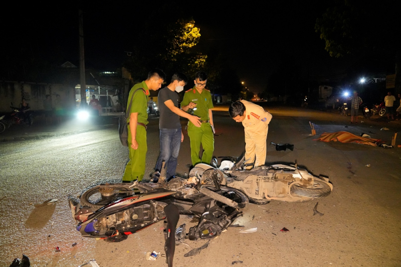 Hai xe mô tô đối đầu, một người tử vong tại chỗ -0