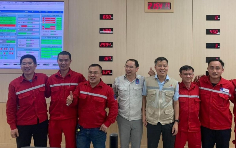 Tổ máy số 1 Nhà máy Nhiệt điện Thái Bình 2 nâng công suất để chạy thử vượt công suất phát tối đa theo thiết kế trong hợp đồng EPC -0